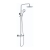 RAK Origin Thermostatic Round Bar Mixer Shower with Shower Kit + Fixed Head - Chrome