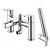 RAK Origin 62 Bath Shower Mixer Tap with Shower Kit - Chrome
