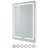 RAK Pegasus LED Portrait Mirror with Switch and Demister Pad 800mm H x 600mm W Illuminated