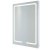 RAK Pegasus LED Portrait Mirror with Switch and Demister Pad 800mm H x 600mm W Illuminated