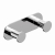 RAK Petit Round Double Robe Hook - Chrome