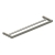 RAK Petit Round Double Towel Bar 470mm Wide - Brushed Nickel