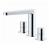 RAK Petit Round 3-Hole Basin Mixer Tap Deck Mounted - Chrome