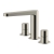 RAK Petit Round 3-Hole Basin Mixer Tap Deck Mounted - Brushed Nickel