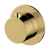 RAK Petit Round Concealed Single Outlet On/Off Valve - Brushed Gold