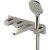 RAK Petit Square Thermostatic Concealed Dual Outlet Shower Valve with Handset and Bath Spout - Brushed Nickel | Thumbnail Image