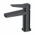 RAK Petit Square Standard Basin Mixer Tap - Matt Black