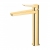 RAK Petit Square Tall Basin Mixer Tap Without Waste - Brushed Gold