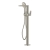RAK Petit Square Freestanding Bath Shower Mixer Tap - Brushed Nickel