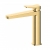 RAK Petit Square Medium Height Basin Mixer Tap - Brushed Gold