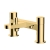 RAK Petit Round Bath Shower Mixer Tap Pillar Mounted - Brushed Gold | Thumbnail Image