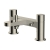 RAK Petit Round Bath Shower Mixer Tap Pillar Mounted - Brushed Nickel | Thumbnail Image