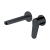 RAK Petit Round Wall Mounted Basin Mixer Tap - Matt Black