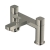 RAK Petit Square Bath Shower Mixer Tap Pillar Mounted - Brushed Nickel | Thumbnail Image