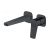 RAK Petit Square Wall Mounted Basin Mixer Tap - Matt Black