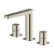 RAK Petit Square 3-Hole Basin Mixer Tap Deck Mounted - Brushed Nickel | Thumbnail Image