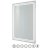 RAK Pluto LED Portrait Bluetooth Mirror with Switch and Demister Pad 800mm H x 600mm W Illuminated