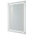 RAK Pluto LED Portrait Bluetooth Mirror with Switch and Demister Pad 800mm H x 600mm W Illuminated