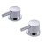 RAK Prima Tech Deck Mounted Valves - Chrome