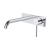 RAK Prima Tech Wall Mounted Basin Mixer Tap with Back Plate - Chrome