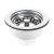RAK Mini Basket Strainer Waste 60mm Stainless Steel - Stemball Plug