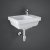 RAK Resort Right Handed Wall Hung Basin 360mm Wide - 1 Tap Hole