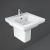 RAK Resort Wash Basin and Semi Pedestal 500mm Wide - 1 Tap Hole