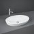 RAK Resort Oval Sit-On Countertop Basin 580mm Wide - 0 Tap Hole
