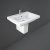 RAK Resort Wash Basin and Semi Pedestal 650mm Wide - 1 Tap Hole
