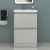 RAK Resort Floor Standing 2-Drawer Vanity Unit with Basin 650mm Wide - Matt Grey | Thumbnail Image