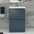 RAK Resort Floor Standing 2-Drawer Vanity Unit with Basin 650mm Wide - Matt Denim Blue | Thumbnail Image