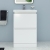 RAK Resort Floor Standing 2-Drawer Vanity Unit with Basin 550mm Wide - Matt White | Thumbnail Image