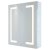 RAK Sagittarius 2-Door Mirrored Bathroom Cabinet 700mm H x 600mm W