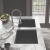 RAK Silvia Drop in Kitchen Sink 450mm L x 475mm W - Matt Black