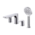 RAK Sport 4-Hole Bath Shower Mixer Tap Pillar Mounted - Chrome