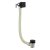 RAK Square Overflow Bath Filler with Click Clack Waste - Black