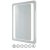 RAK Tanzanite LED Portrait Mirror with Switch and Demister Pad 800mm H x 600mm W Illuminated