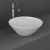 RAK Variant Round Countertop Wash Basin 360mm Wide 0 Tap Hole - Alpine White