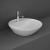 RAK Variant Round Countertop Wash Basin 420mm Wide 1 Tap Hole - Alpine White