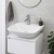 RAK Variant Square Countertop Wash Basin 420mm Wide 1 Tap Hole - Alpine White | Thumbnail Image