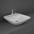 RAK Variant Square Countertop Wash Basin 420mm Wide 1 Tap Hole - Alpine White | Thumbnail Image