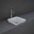 RAK Variant Square Drop-In Wash Basin 360mm Wide 0 Tap Hole - Alpine White