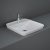 RAK Variant Square Drop-In Wash Basin 420mm Wide 1 Tap Hole - Alpine White