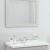 RAK Washington Framed Bathroom Mirror - 650mm H x 1185mm W - Greige