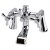 RAK Washington Bath Filler Tap Pillar Mounted - Chrome | Thumbnail Image