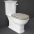 RAK Washington Close Coupled Toilet with Horizontal Outlet & Lever Cistern - Cappuccino Seat
