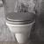 RAK Washington Rimless Wall Hung Toilet - Grey Soft Close Wood Seat