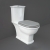 RAK Washington Close Coupled Toilet with Horizontal Outlet & Push Button Cistern - Grey Seat