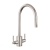 Rangemaster Aquatrend Pull-Out Dual Lever Kitchen Sink Mixer Tap - Brushed