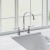 Rangemaster Belfast Traditional Bridge Dual Lever Kitchen Sink Mixer Tap - Chrome